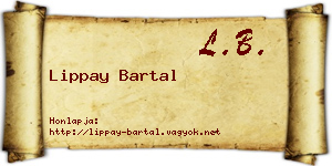 Lippay Bartal névjegykártya